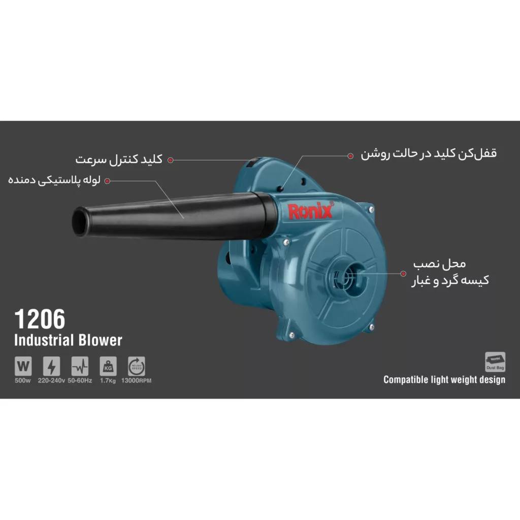 دستگاه دمنده و مکنده رونیکس مدل RX1206