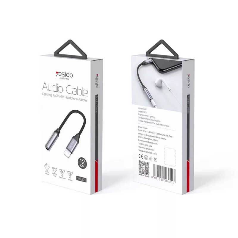 مبدل USB-C به جک 3.5 میلی متری یسیدو مدل YAU-19