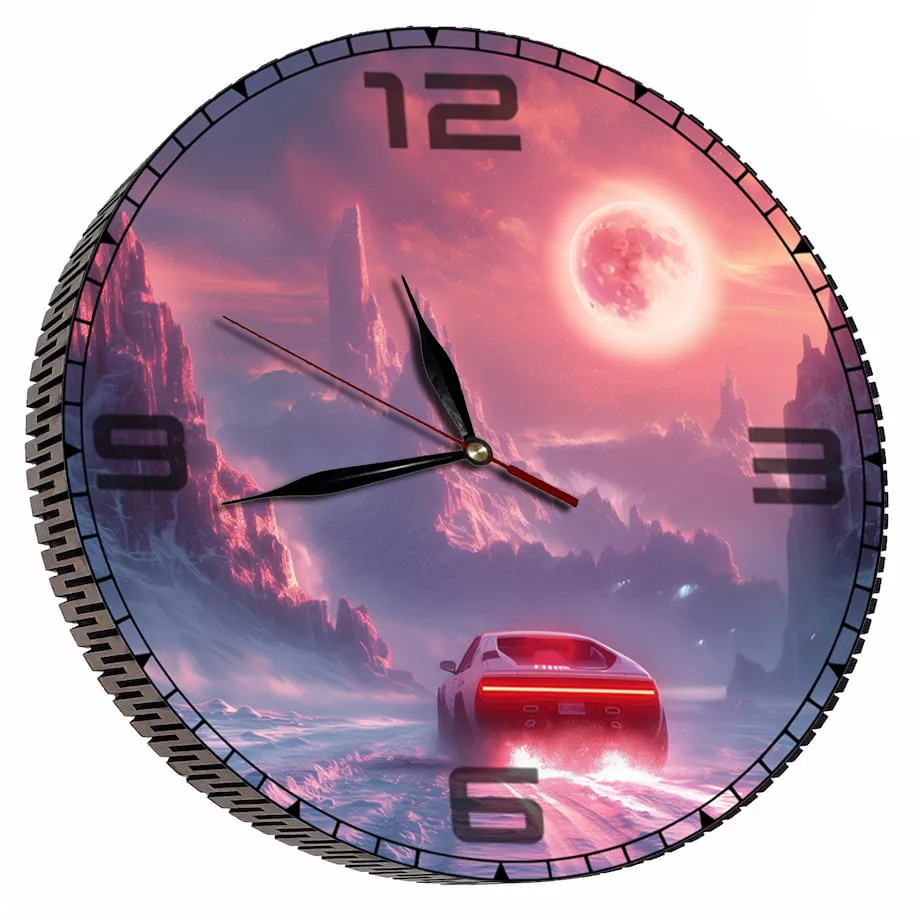ساعت دیواری مدل ماشین اسپرت