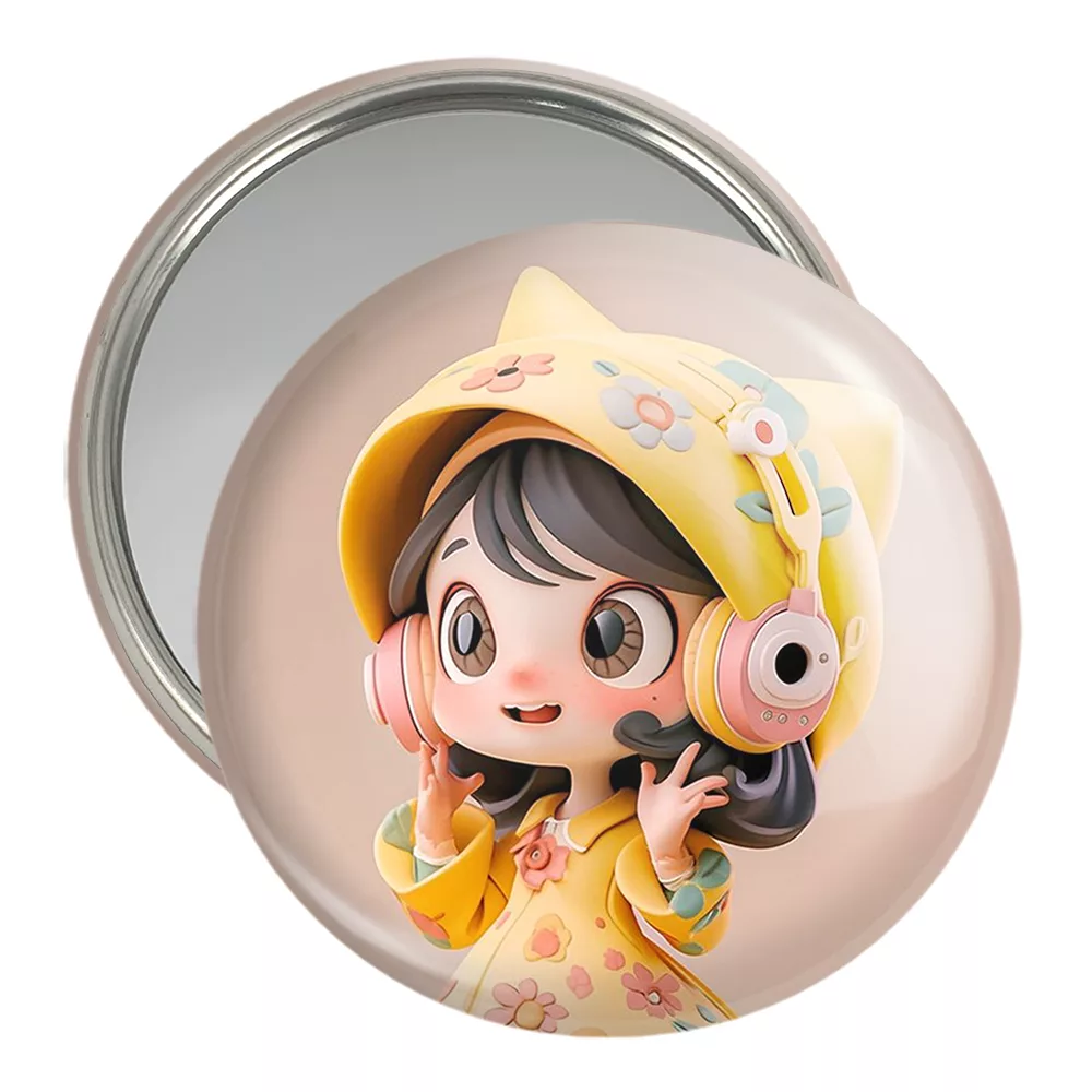 آینه جیبی خندالو مدل دخترانه کد 28823