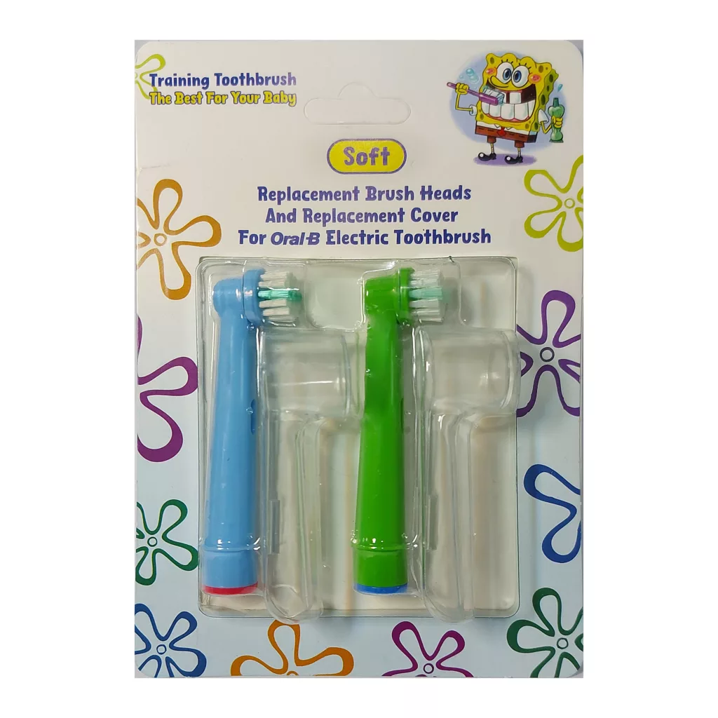 سری یدک مسواک برقی مدل Sponge Bob بسته 2 عددی