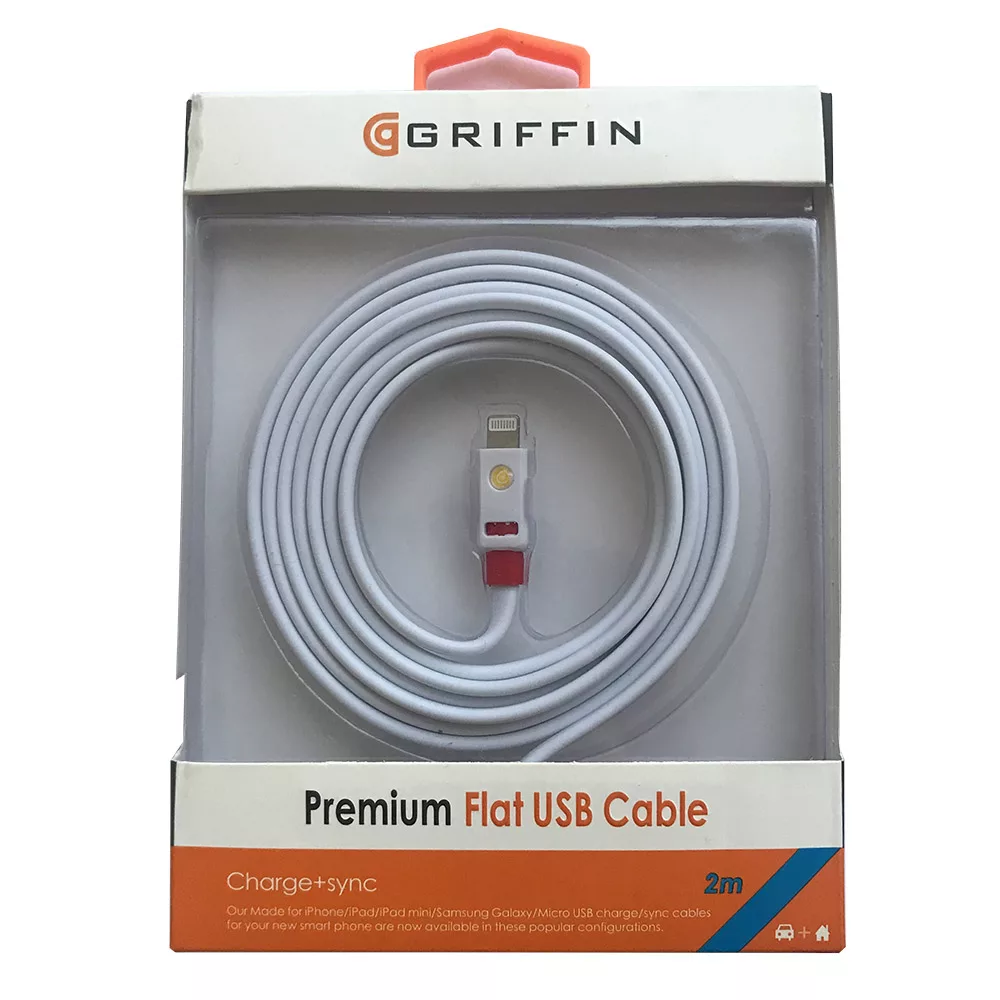 کابل تبدیل USB به لایتنینگ گریفین مدل Rb-09 طول 2 متر