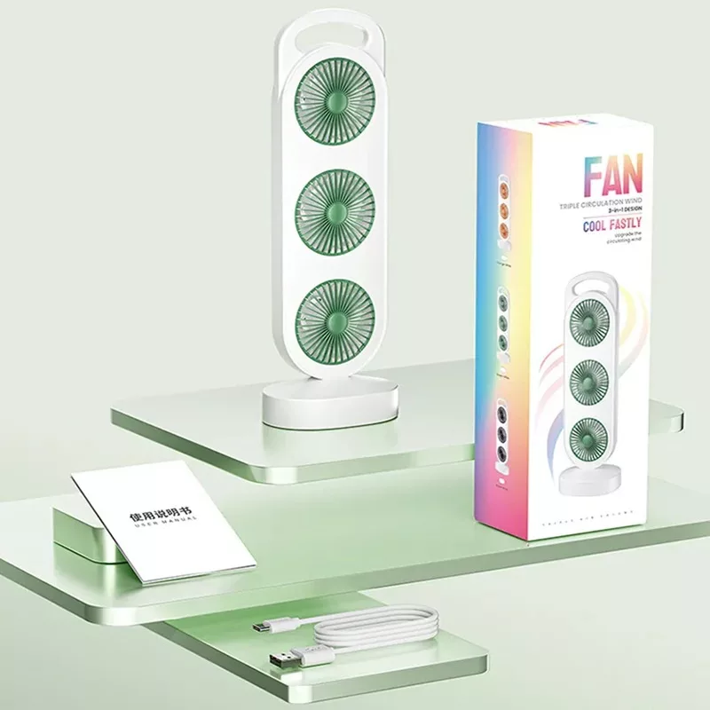 پنکه شارژی رومیزی مدل سه فن