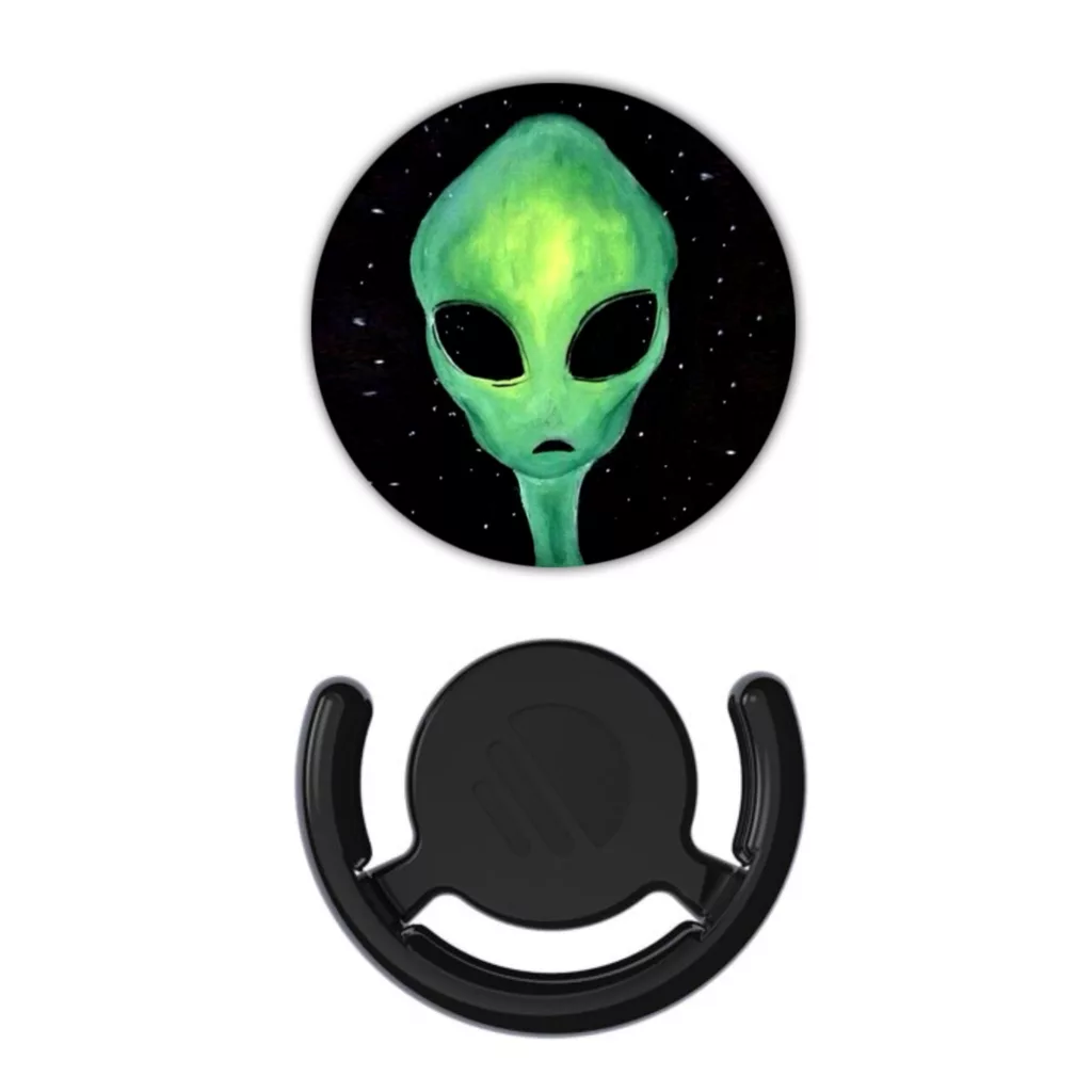 پایه نگهدارنده گوشی موبایل و تبلت مدل پاپ سوکت طرح فضایی به همراه پاپ کلیپ