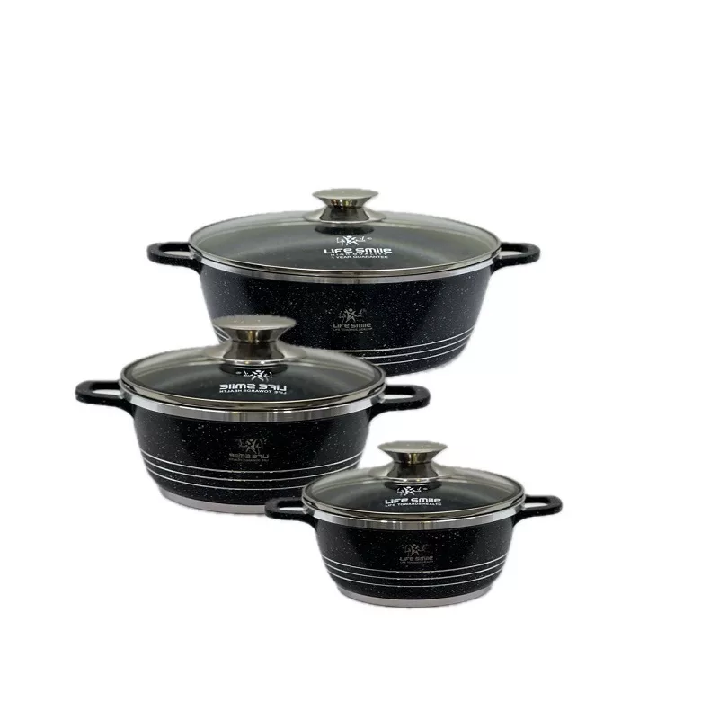 سرویس قابلمه گرانیتی 6 پارچه لایف اسمایل مدل LIFEP17-6