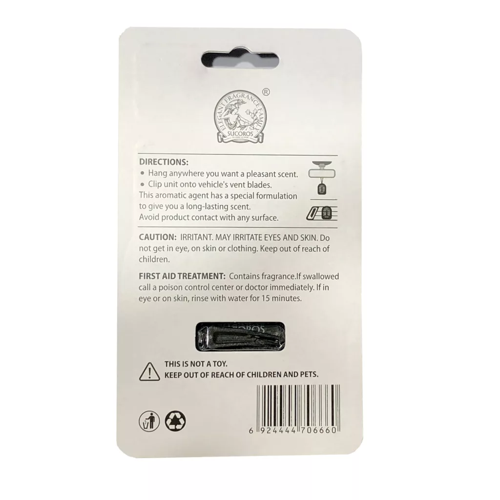 خوشبو کننده خودرو ساکارز مدل NEWCAR کد 01