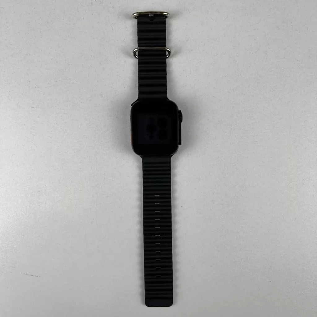 ساعت هوشمند مدل T10 ultra صفحه نمایش رنگی و لمسی، کنترل موسیقی، شمارنده ضربان قلب، گام شمار، همراه با بند سیلیکونی