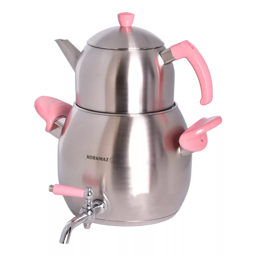 ست کتری قوری کرکماز کد 023 گنجایش کتری 4 لیتر گنجایش قوری 1 لیتر