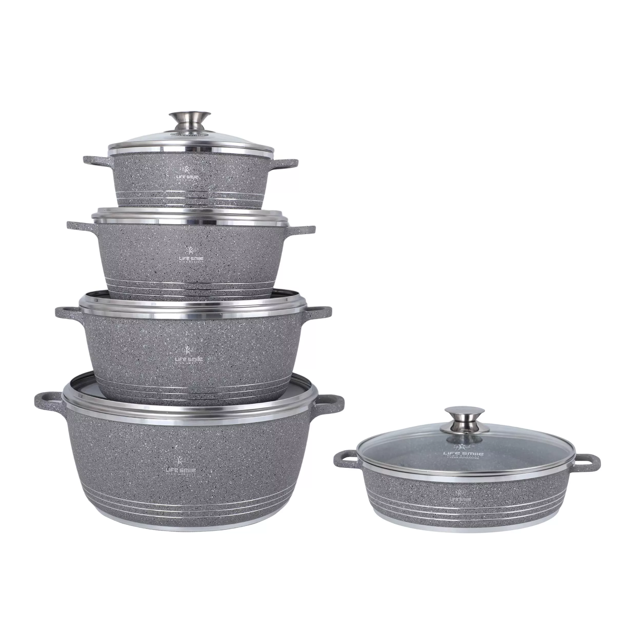 سرویس قابلمه 10 پارچه لایف اسمایل مدل LIFEP7