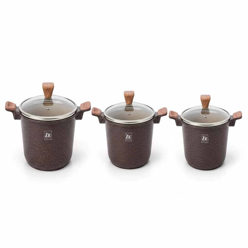 سرویس قابلمه و تابه گرانیتی ۱۰ پارچه زیو مدل صحرا ZCS-8570