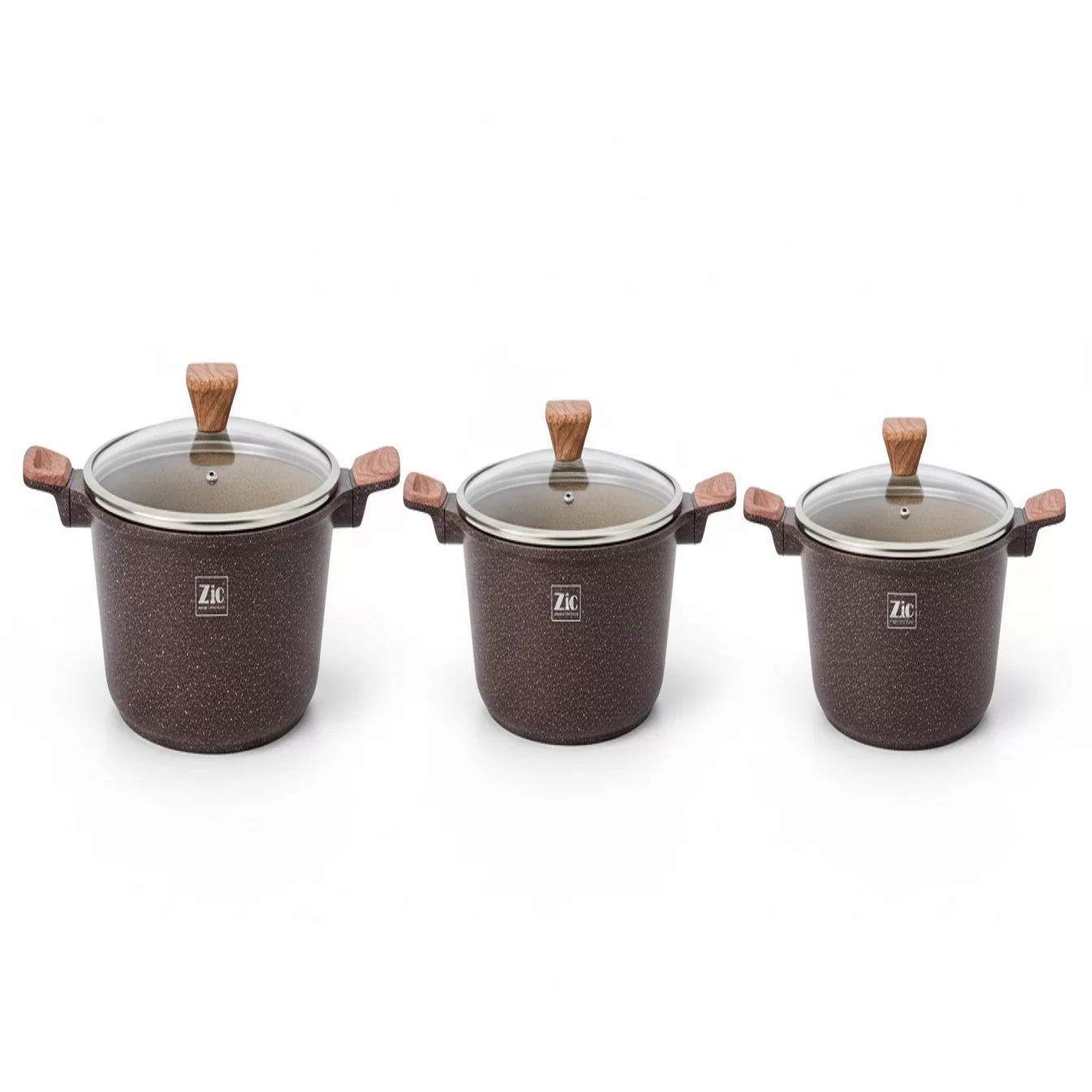 سرویس قابلمه و تابه گرانیتی ۱۰ پارچه زیو مدل صحرا ZCS-8570