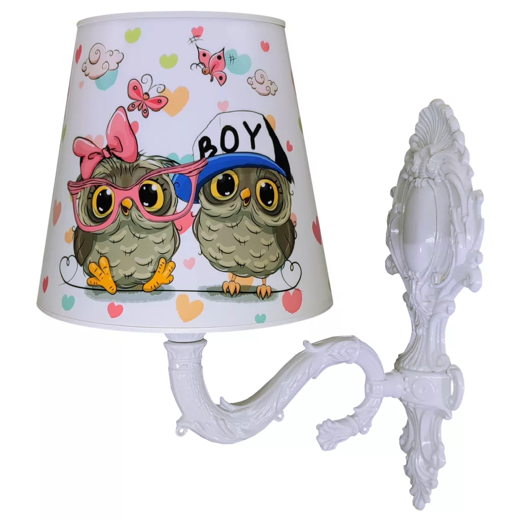 چراغ خواب اتاق کودک مدل جغد و پروانه