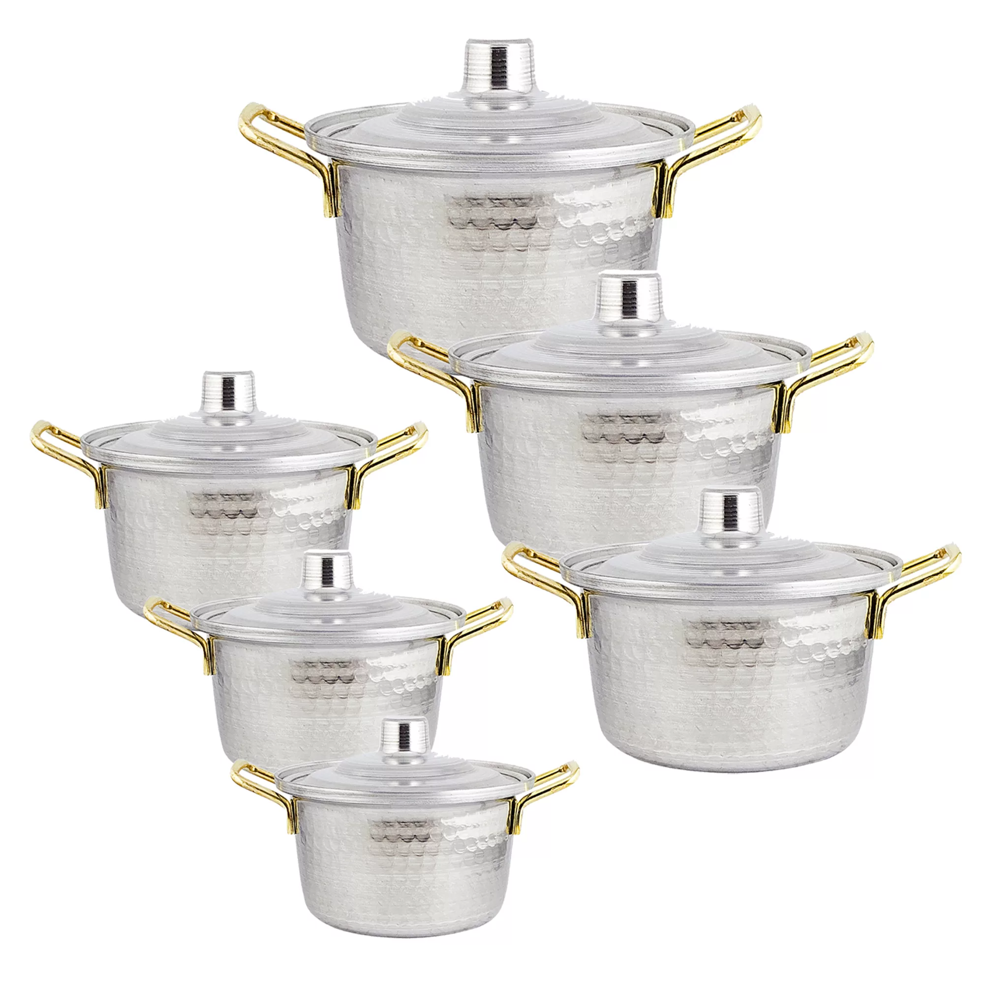 سرویس قابلمه 12 پارچه مدل چکشی