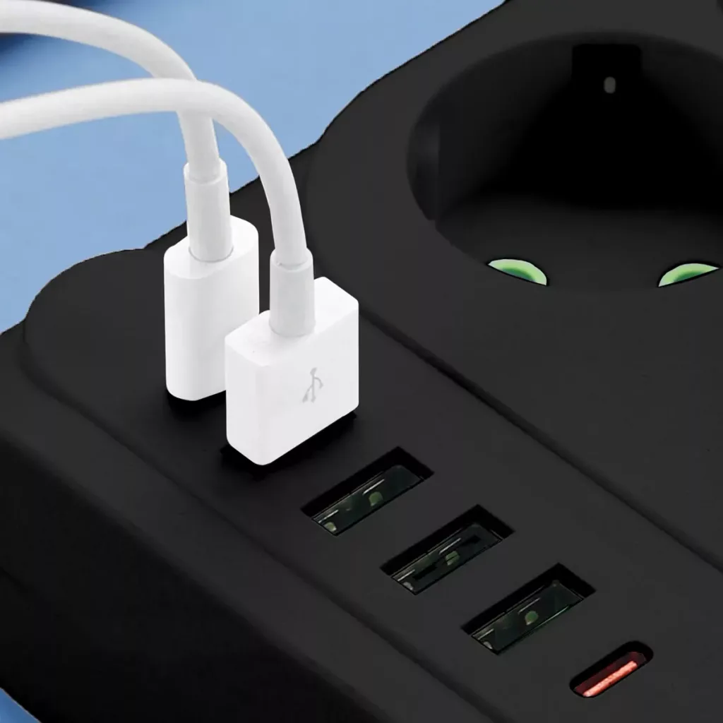 چندراهی برق پاورسوکت مدل F35U-Type-C