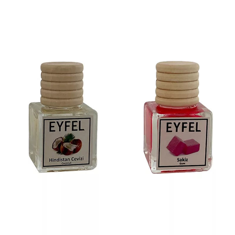 خوشبوکننده خودرو مدل نارگیل و آدامس حجم 10 میلی لیتر مجموعه 2 عددی