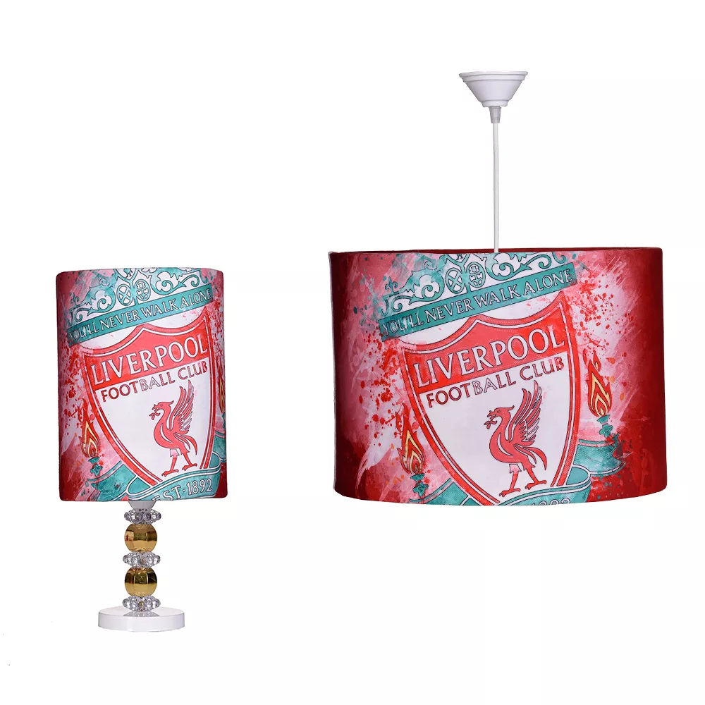 لوستر و آباژور رومیزی اتاق کودک مدل لیورپول تیم فوتبال