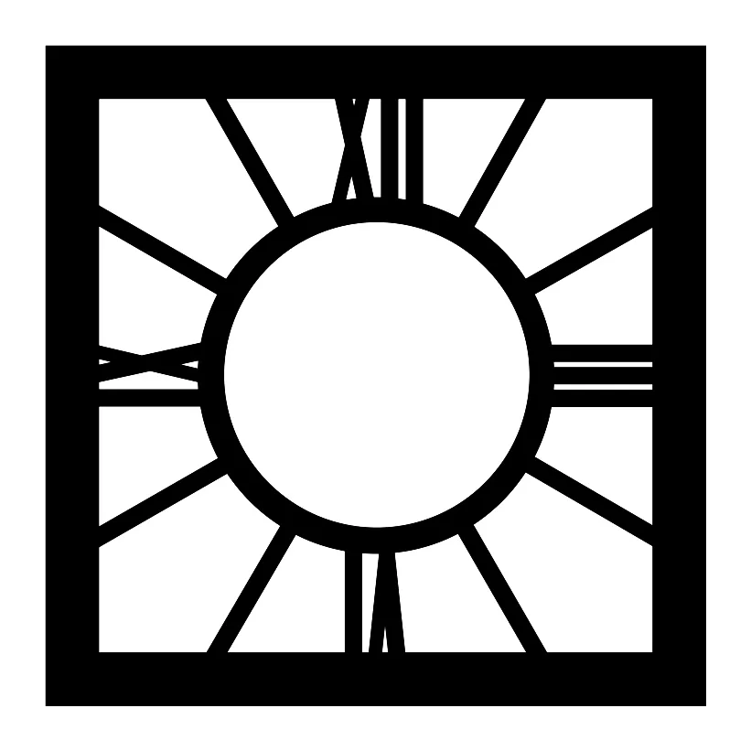 اعداد ساعت دیواری مدل رومی 30cm کد C73-1