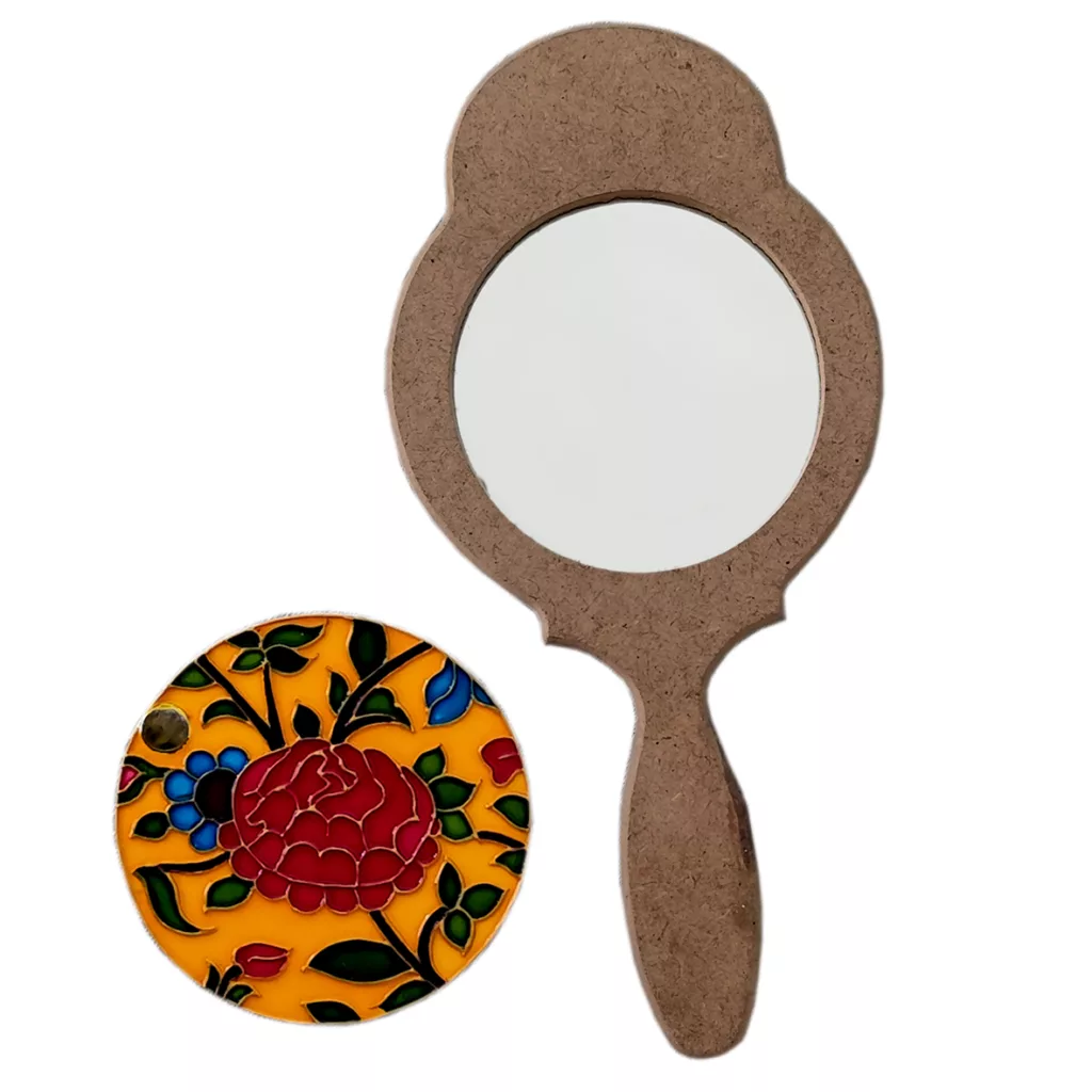 آینه آرایشی مدل سنتی به همراه آینه جیبی