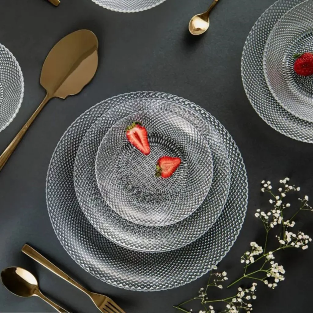 سرویس غذاخوری 33 پارچه 6 نفر نوری تازه مدل پیکسل کد NT20002100T