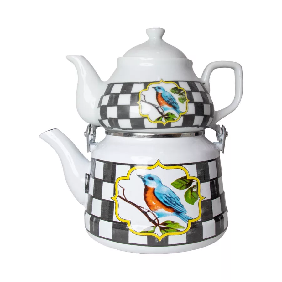 ست کتری قوری مدل پرنده کد 22