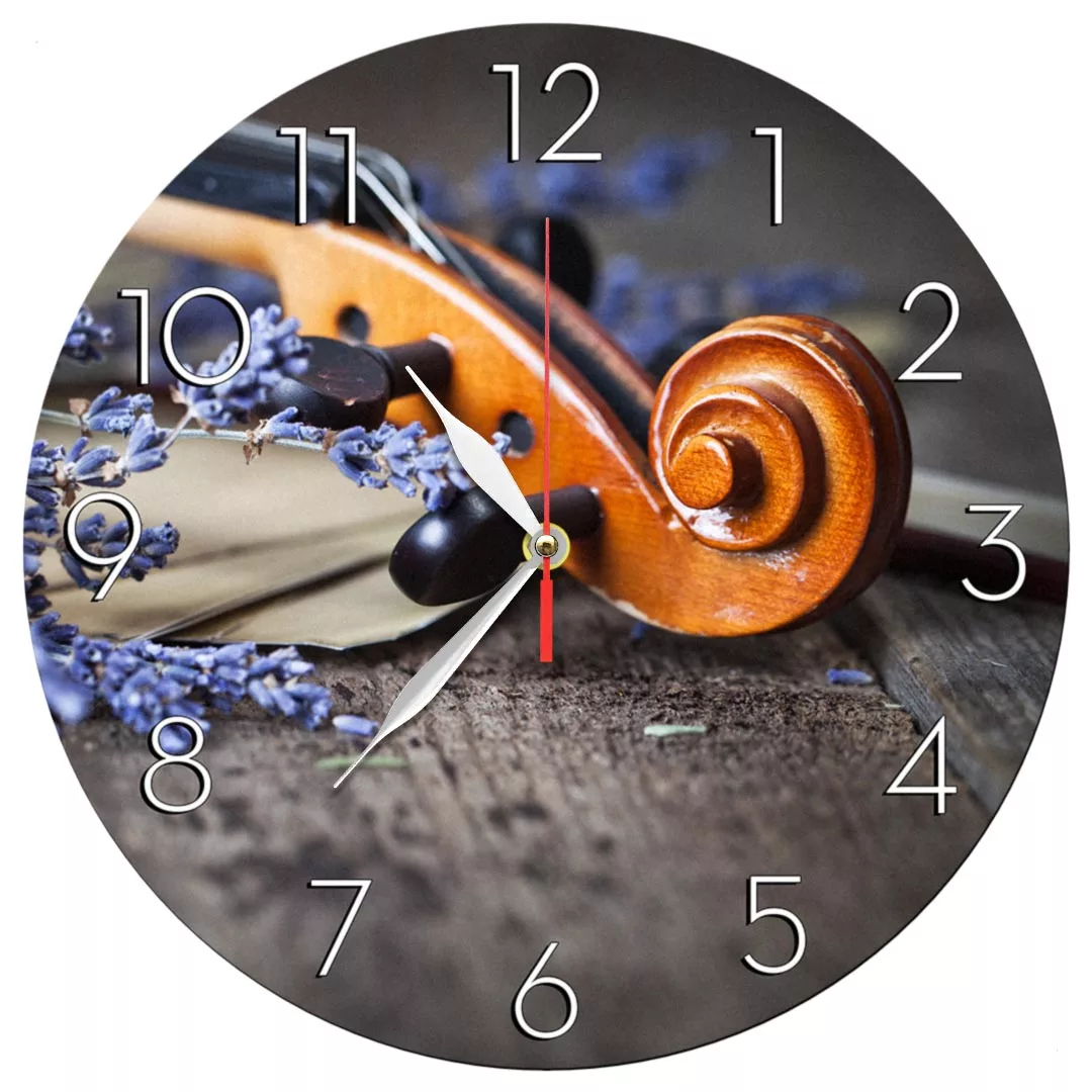 ساعت دیواری طرح ویولن کد 1269 ساعت دیواری طرح ویولن کد 1269