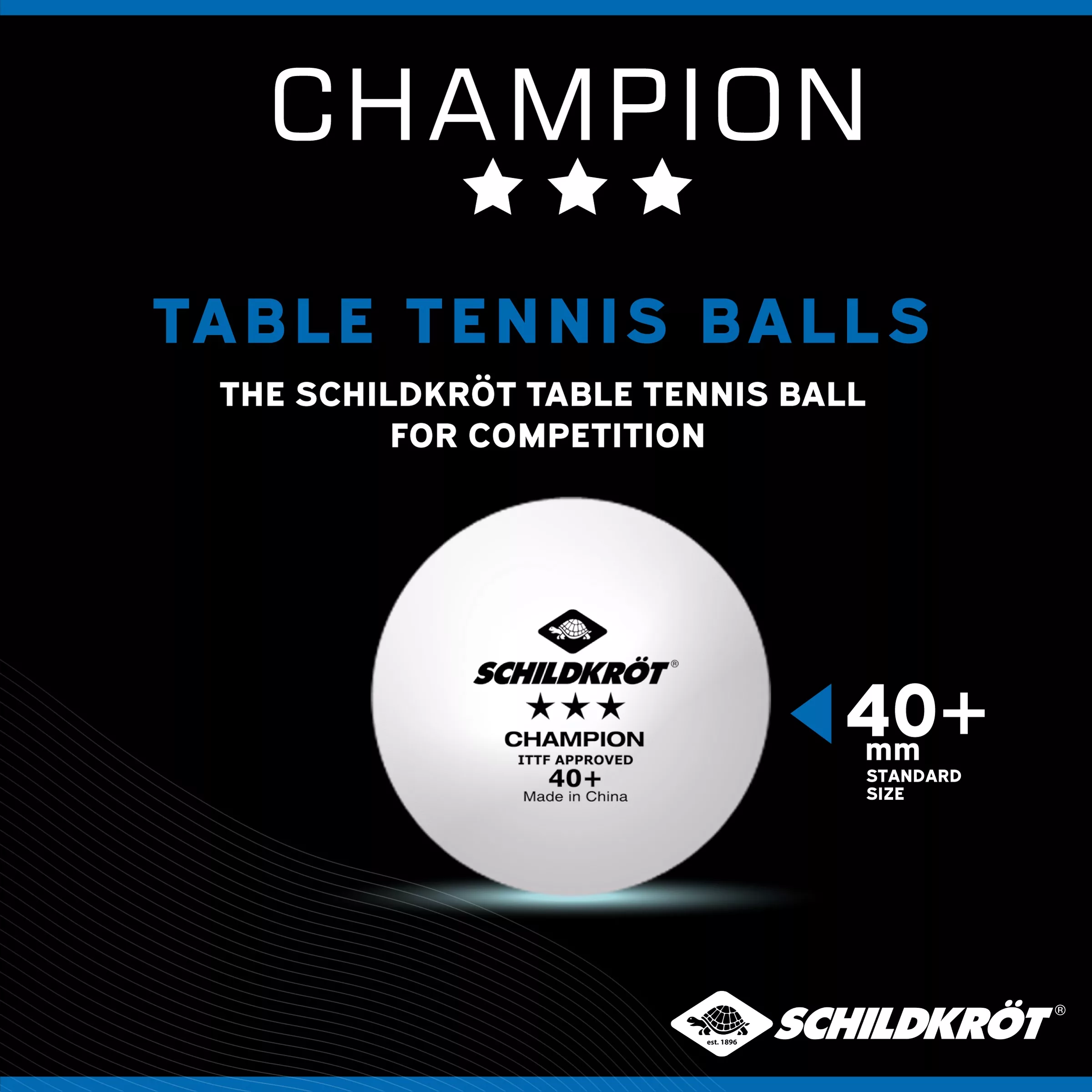توپ پینگ پنگ شیلدکروت مدل Champion بسته 3 عددی