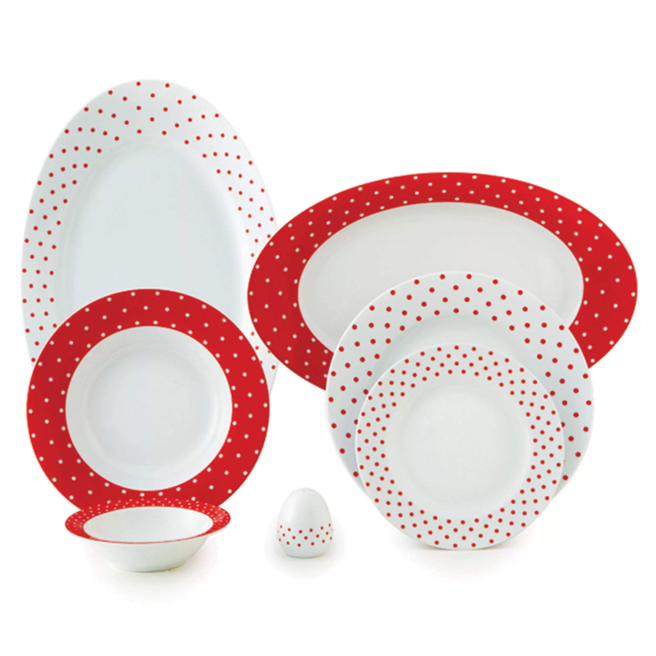 سرویس غذاخوری 28 پارچه چینی زرین ایران سری ایتالیا اف مدل اسپاتی درجه یک