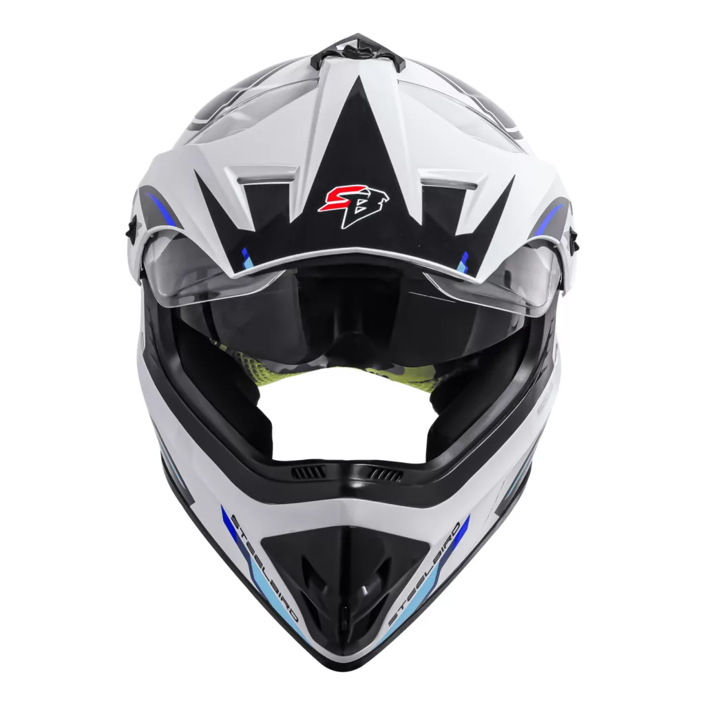 کلاه کاسکت چانه‌دار استیل برد مدل Racer WBlue