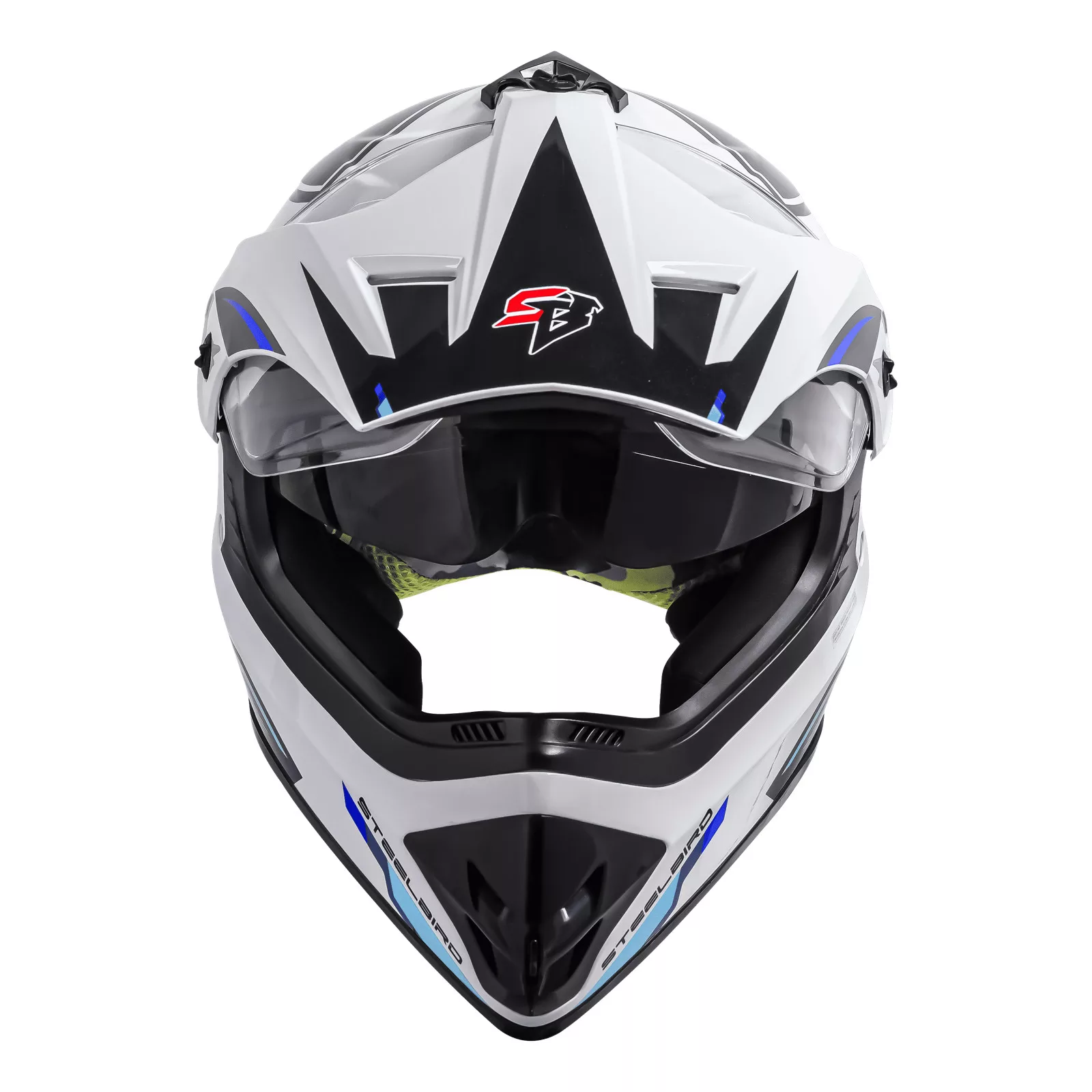 کلاه کاسکت چانه‌دار استیل برد مدل Racer WBlue