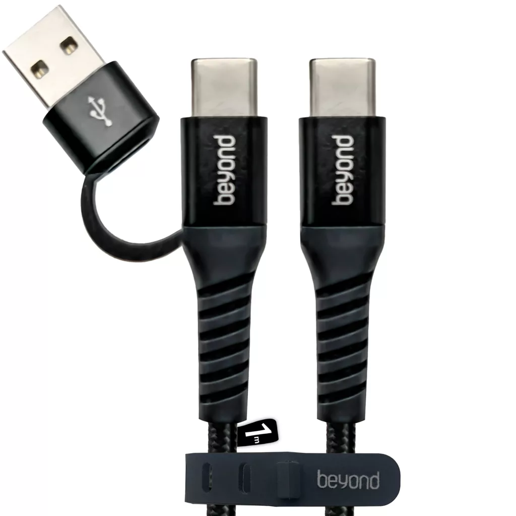 کابل تبدیل USB-C / USB به USB-C بیاند مدل BCUC-551KF FAST CHARGE طول 1 متر