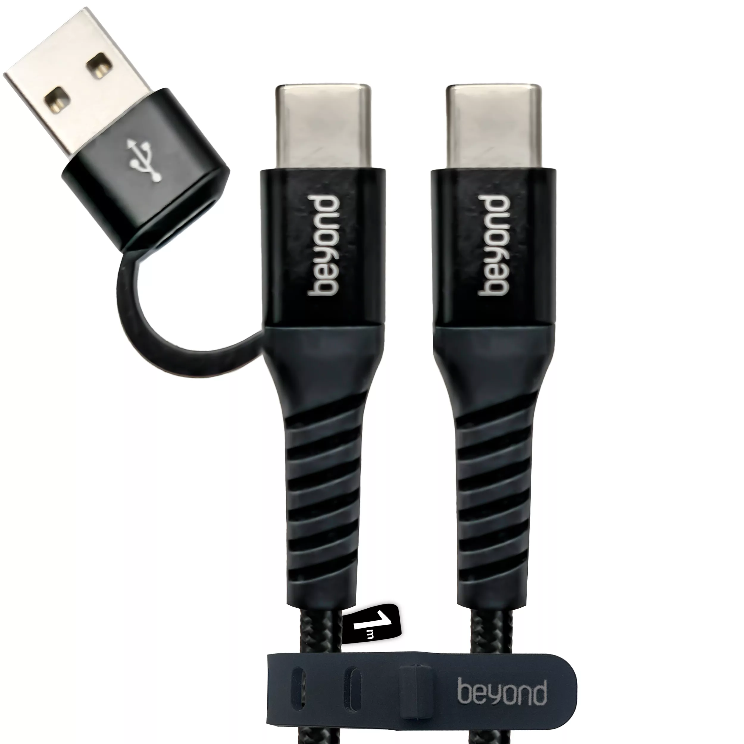 کابل تبدیل USB-C / USB به USB-C بیاند مدل BCUC-551KF FAST CHARGE طول 1 متر