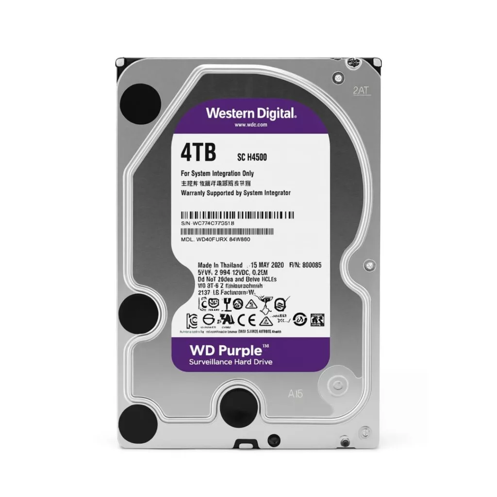 هارد دیسک اینترنال وسترن دیجیتال با رابط SATA 3.0 مدل WD40PURX ظرفیت 4 ترابایت