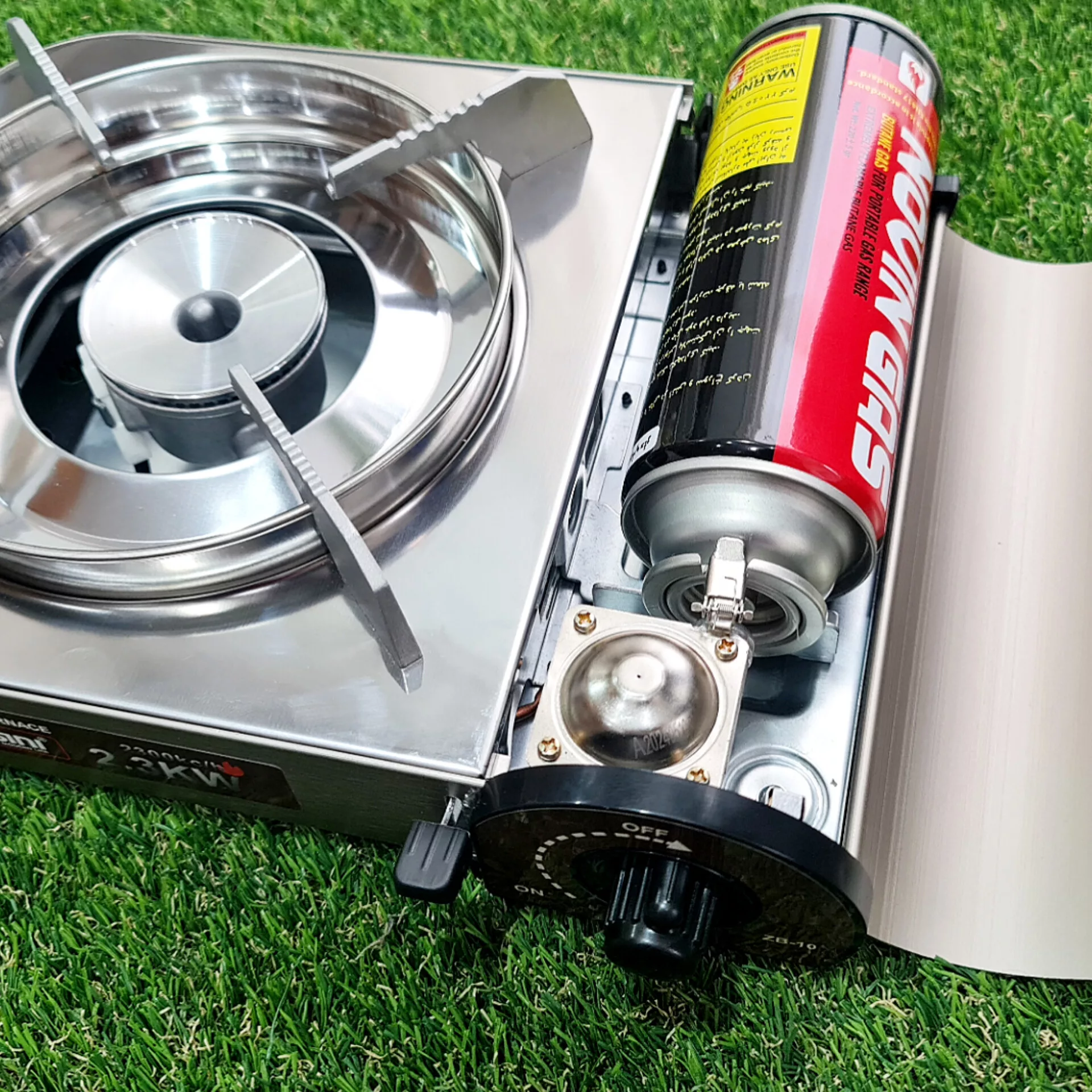 اجاق  گاز سفری دسینی مدل  2.3 kw به همراه کیف حمل کپسول و کپسول مجموعه 4 عددی