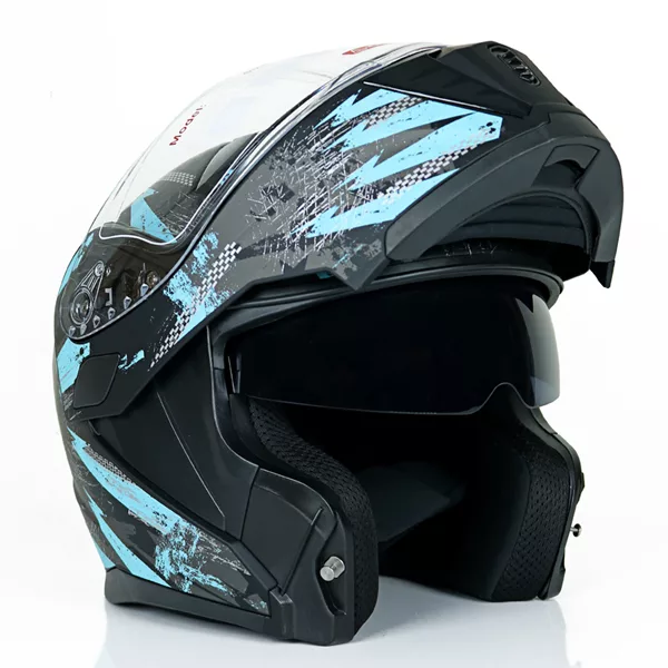 کلاه کاسکت دی ای وان مدل فک متحرک عینکدار کد DA_K101