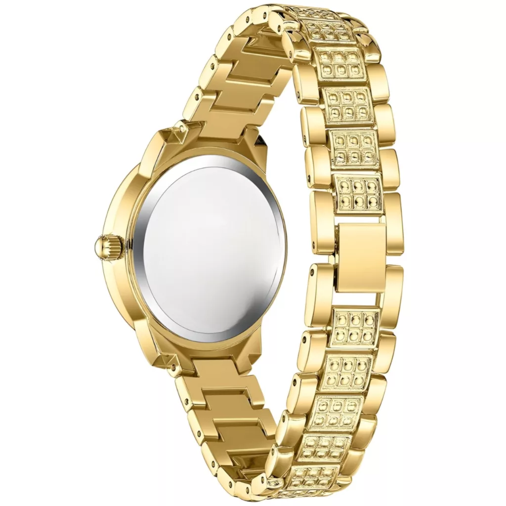 ساعت مچی عقربه ای زنانه مدل نگین دار دستبندی کد 2