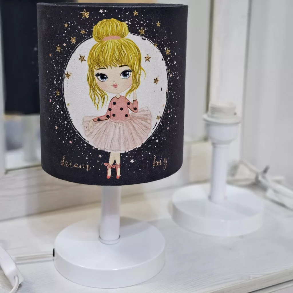 آباژور رومیزی کودک طرح دختر مدل BS-032