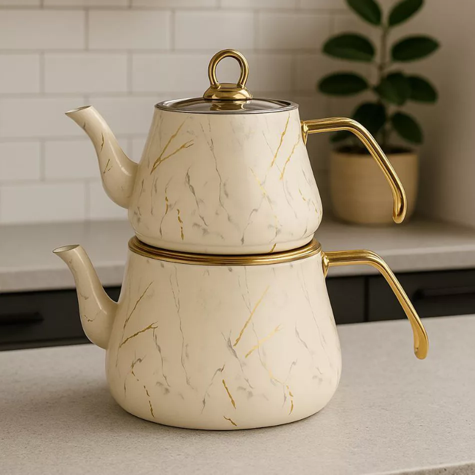 ست کتری و قوری مدل So-7201  گنجایش کتری 2.5 لیتر گنجایش قوری 1.5 لیتر