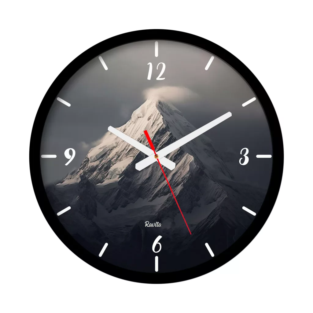 ساعت دیواری کوارتز راویتا مدل کوهستان کد 3688