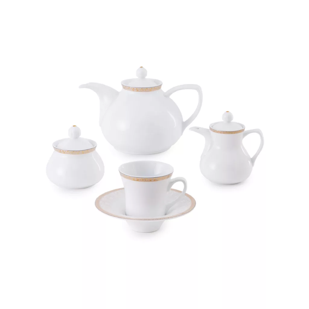 سرویس غذاخوری 108 پارچه چینی زرین ایران سری شهرزاد مدل رومینا درجه عالی