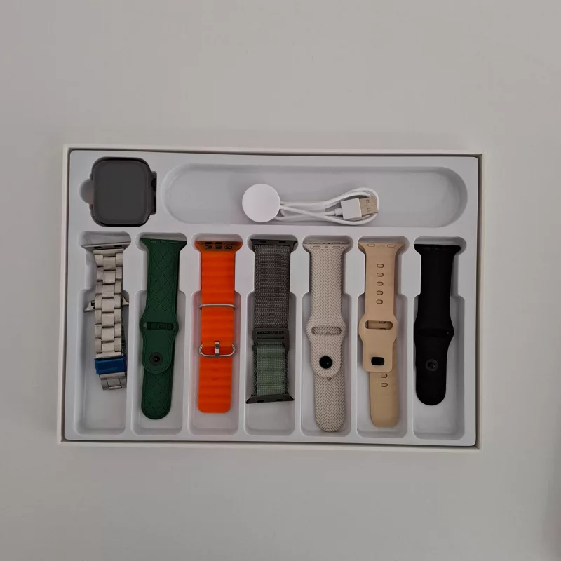 ساعت هوشمند مدل  ویزمی ultra2، سایز۴۸، شمارنده ضربان قلب، گام شمار، قابلیت مکالمه مستقیم، پشتیبانی از زبان فارسی، بند رولکس