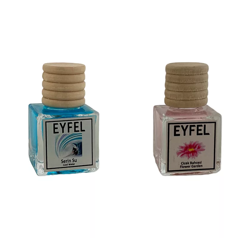 خوشبوکننده خودرو مدل کول واتر و گلباغچه حجم 10 میلی لیتر مجموعه 2 عددی