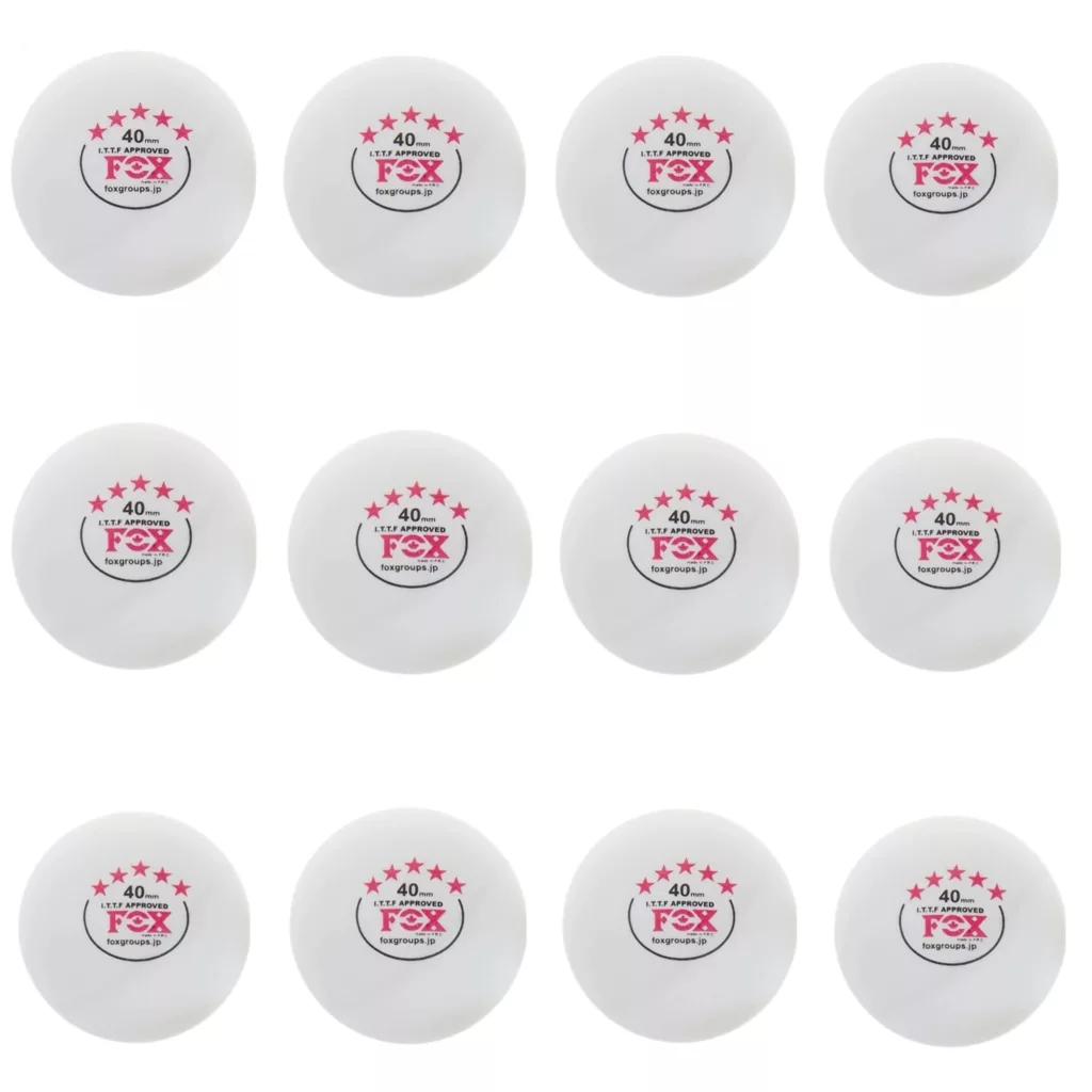 توپ پینگ پنگ فاکس مدل 5 star بسته 12 عددی