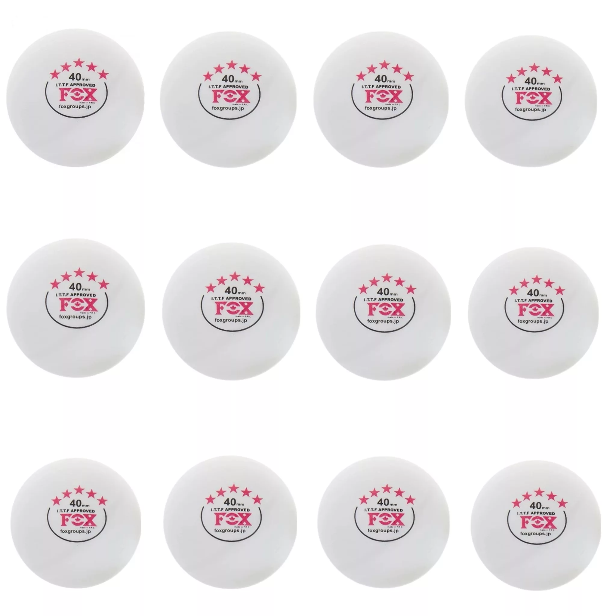 توپ پینگ پنگ فاکس مدل 5 star بسته 12 عددی
