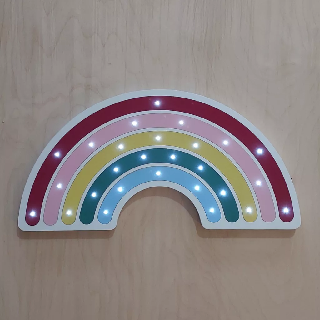 چراغ خواب اتاق کودک مدل رنگین کمان mo101