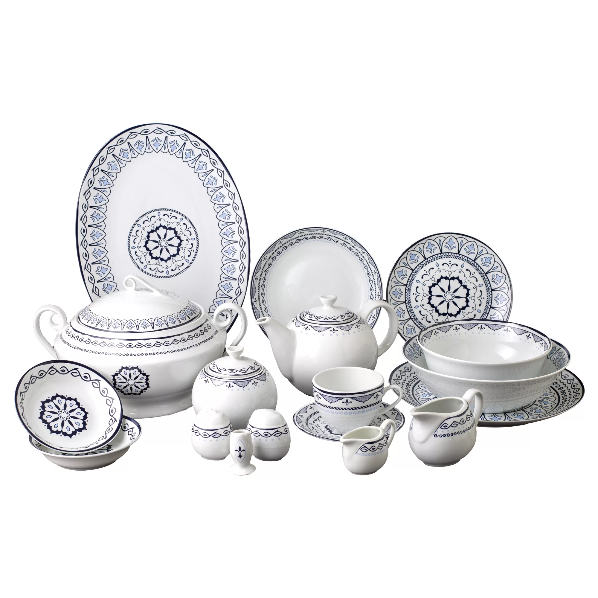 سرویس غذاخوری 86 پارچه 12 نفر مقصود مدل یارین