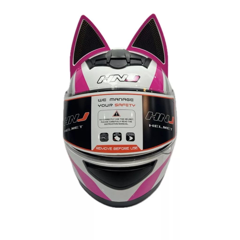 کلاه کاسکت اچ ان جی مدل دخترانه خرگوشی