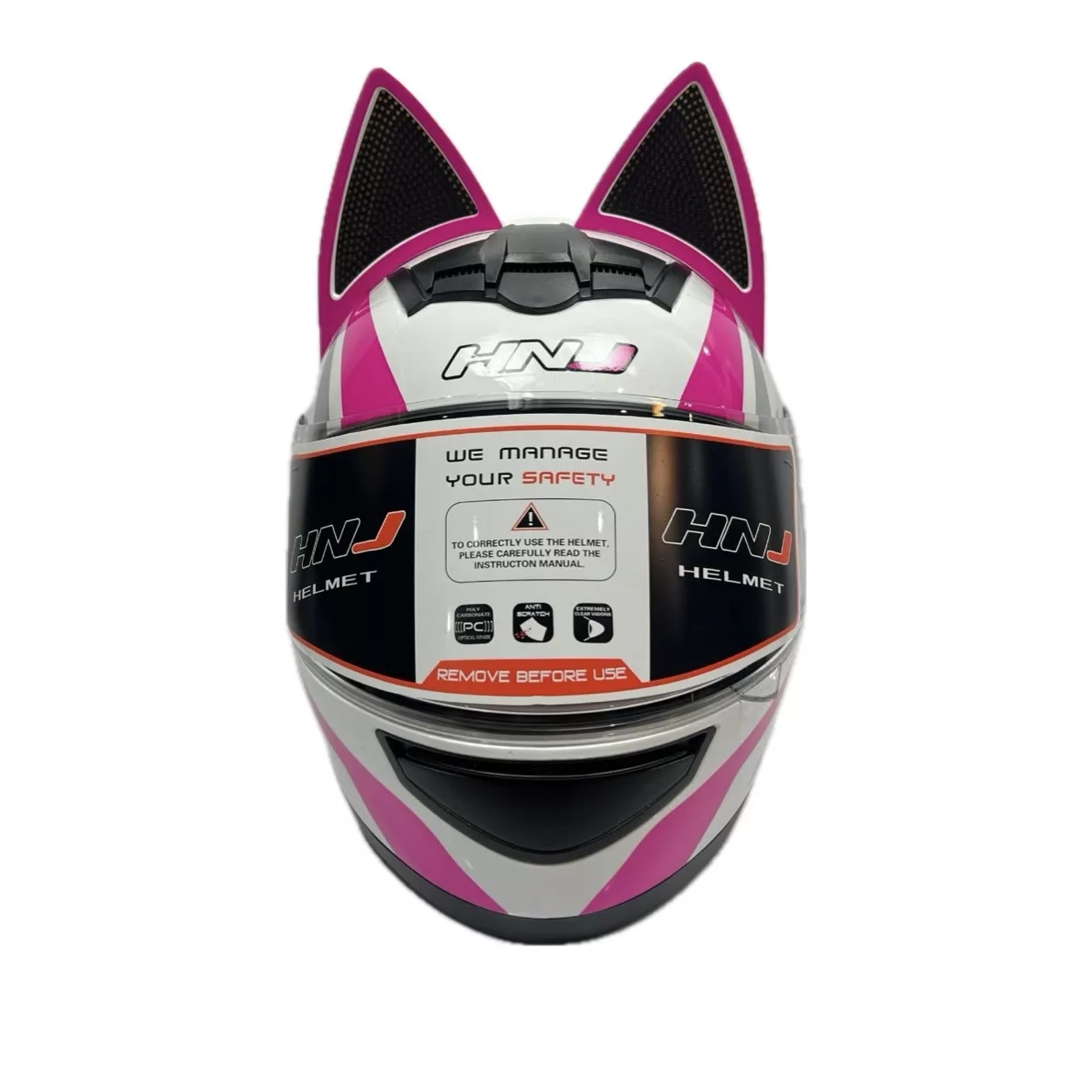 کلاه کاسکت اچ ان جی مدل دخترانه خرگوشی