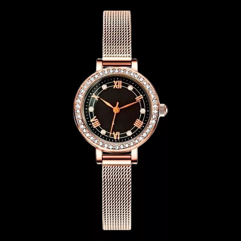 ساعت مچی عقربه‌ای کوارتز زنانه مدل حصیری دورنگین کد 001