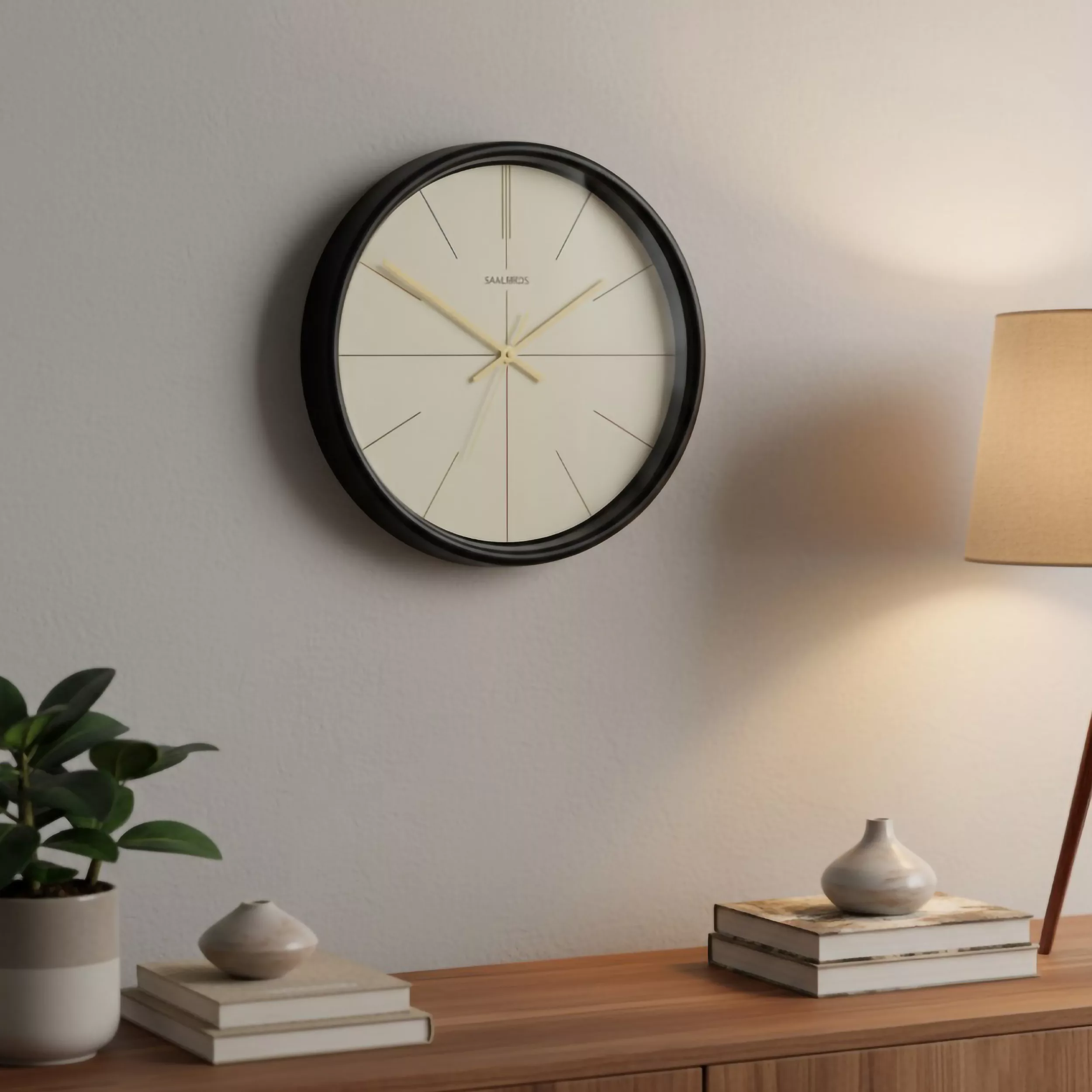 ساعت دیواری کوارتز سال بردز طرح مینیمال مدل CW-944TL