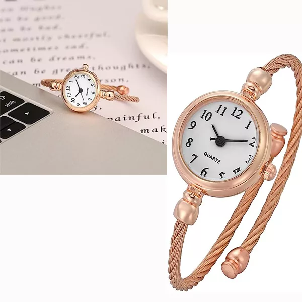 ساعت مچی عقربه ای زنانه مدل ظریف کد roz-add1